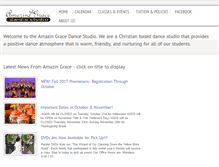 Tablet Screenshot of amazingracedance.com